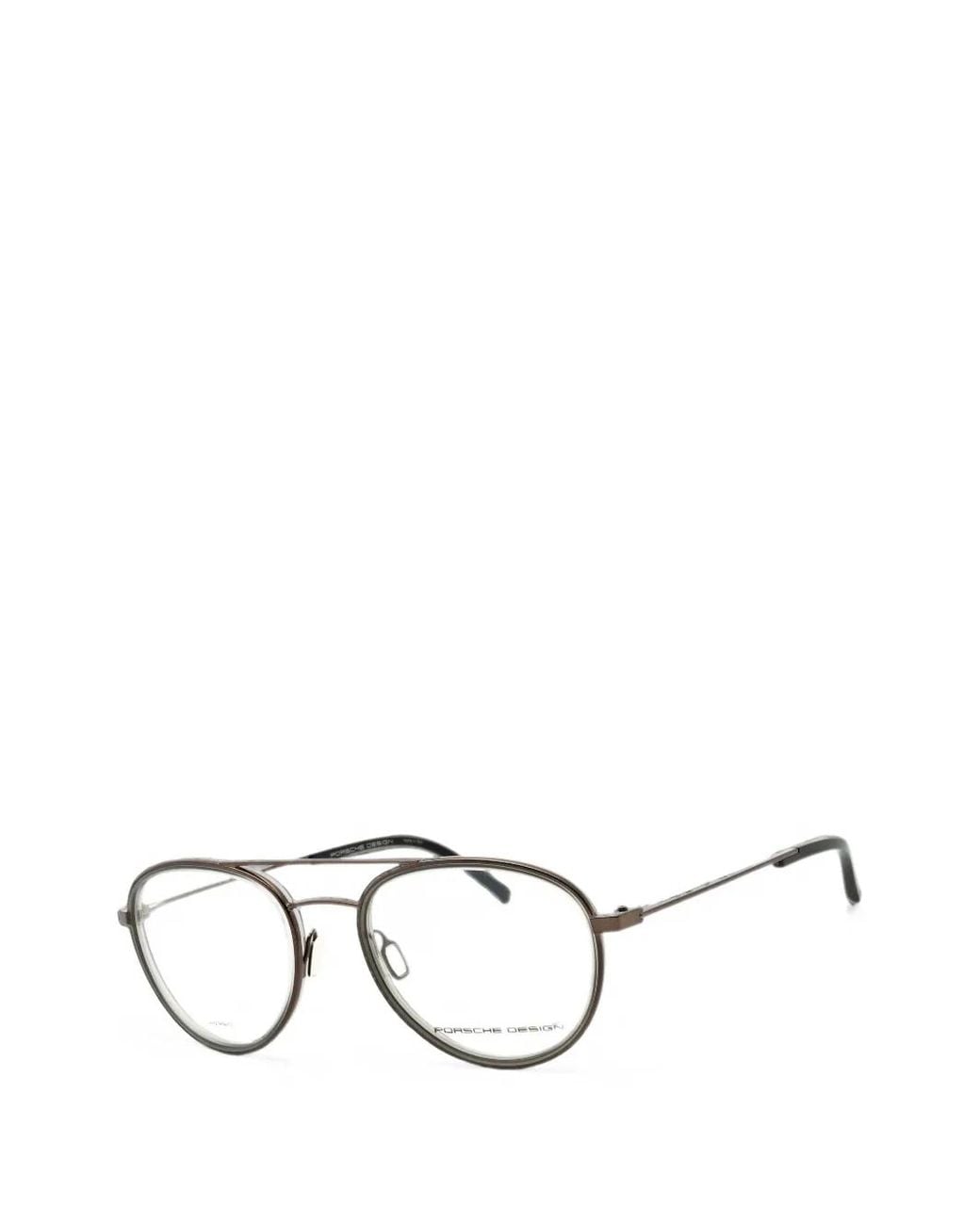 Porsche Design Metallic Pilot-Frame Glasses for men