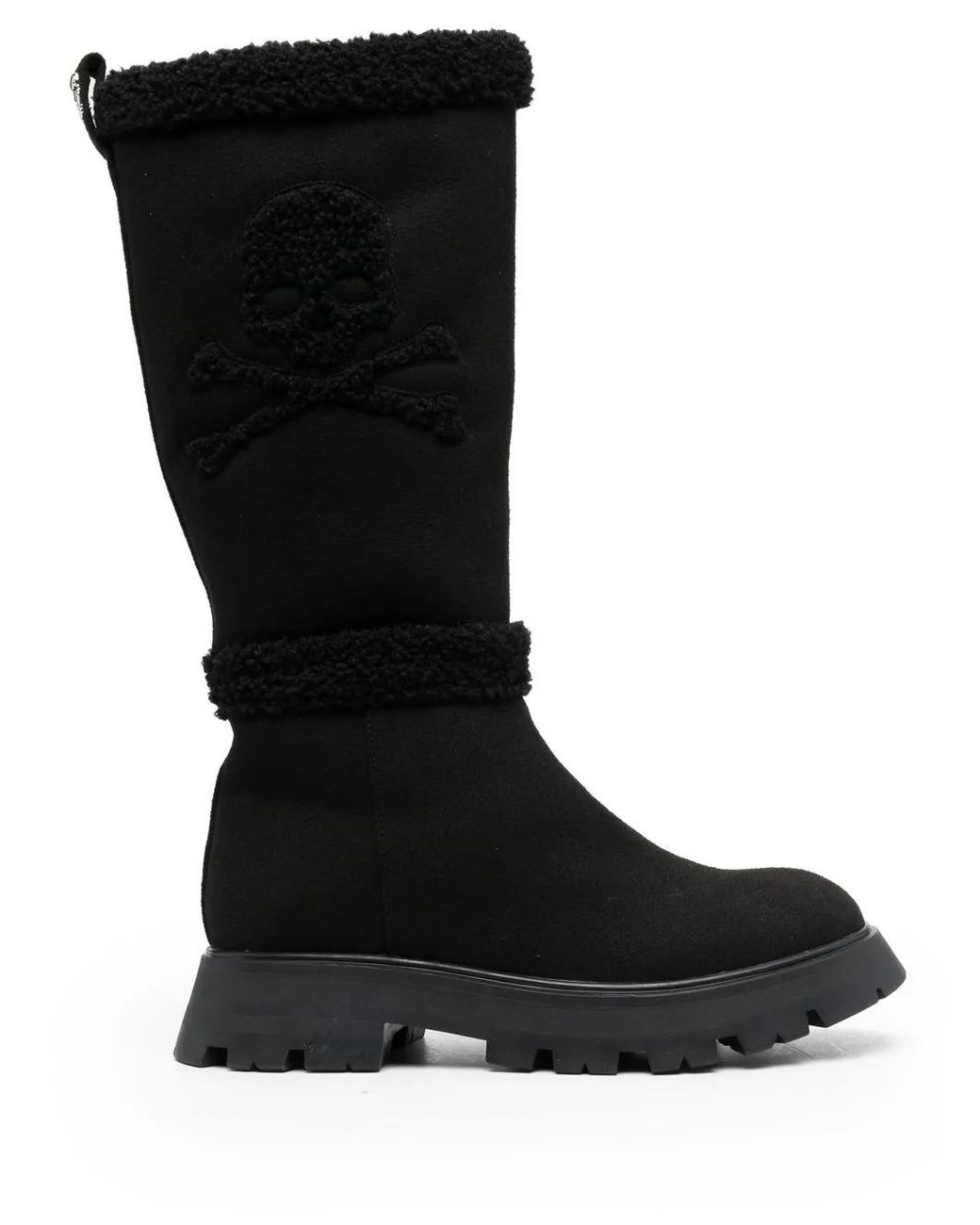 Bottes Skull Bones Philipp Plein en coloris Black