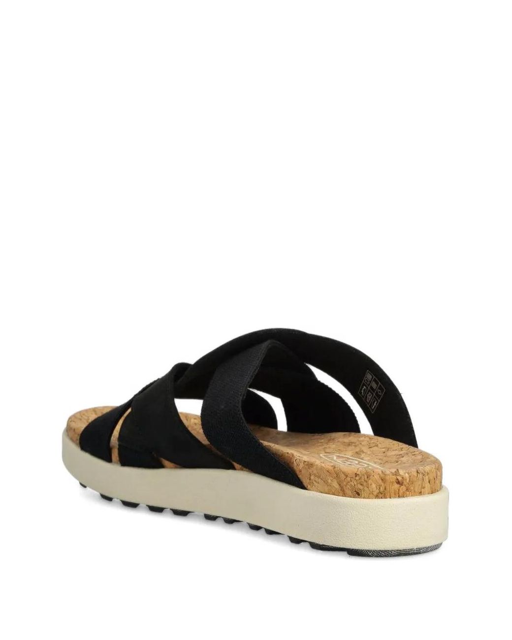 Keen Black Elle Cross-Strap Slides for men