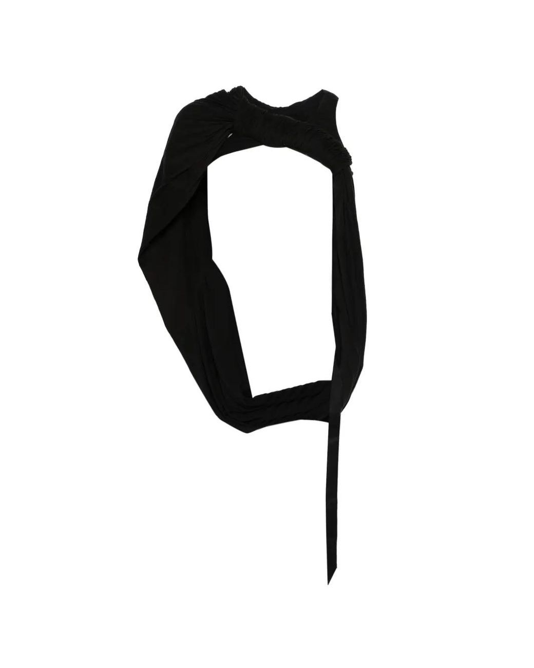 Rick Owens Black Gathered Top