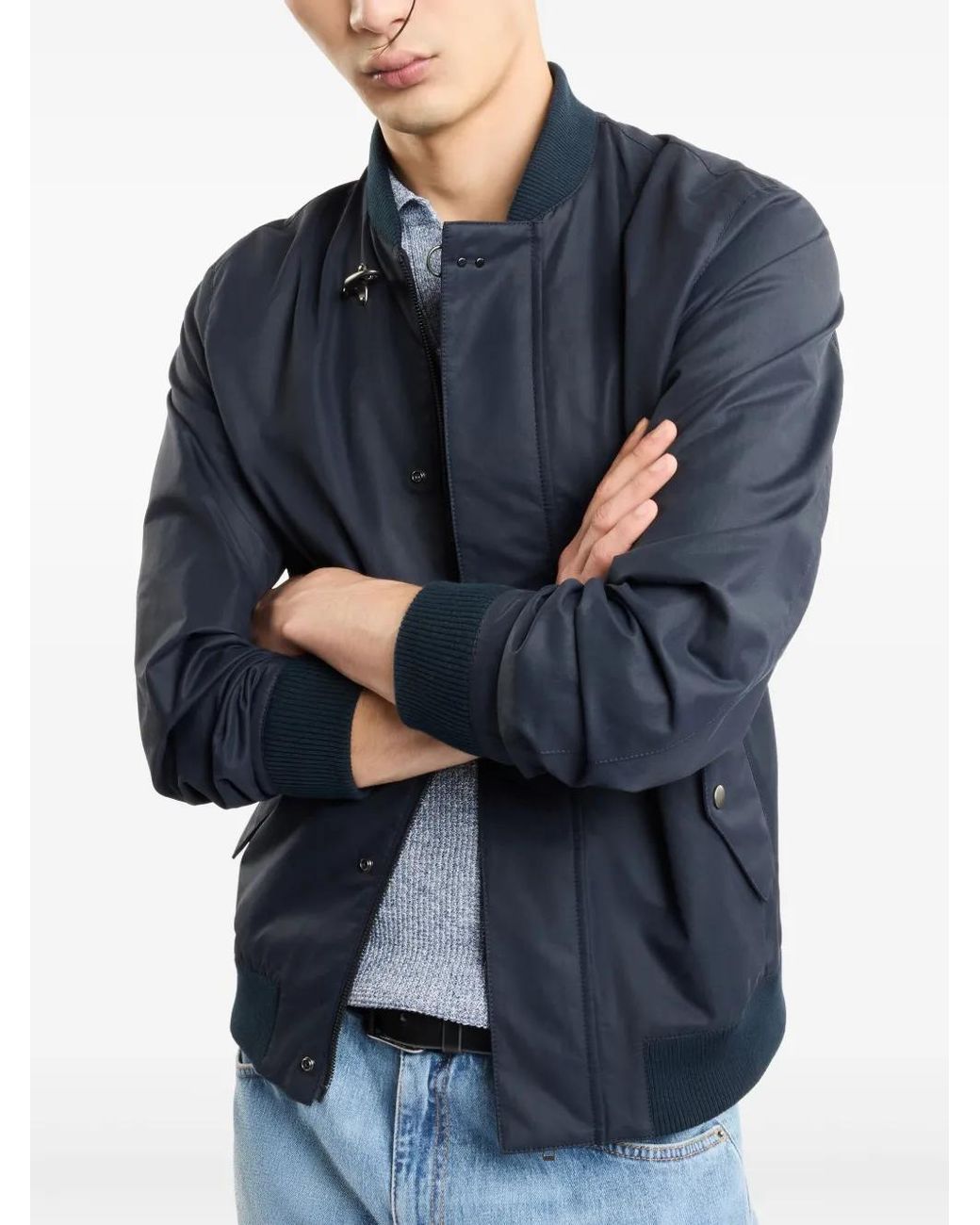 Fay Blue Bomber Jackets for men