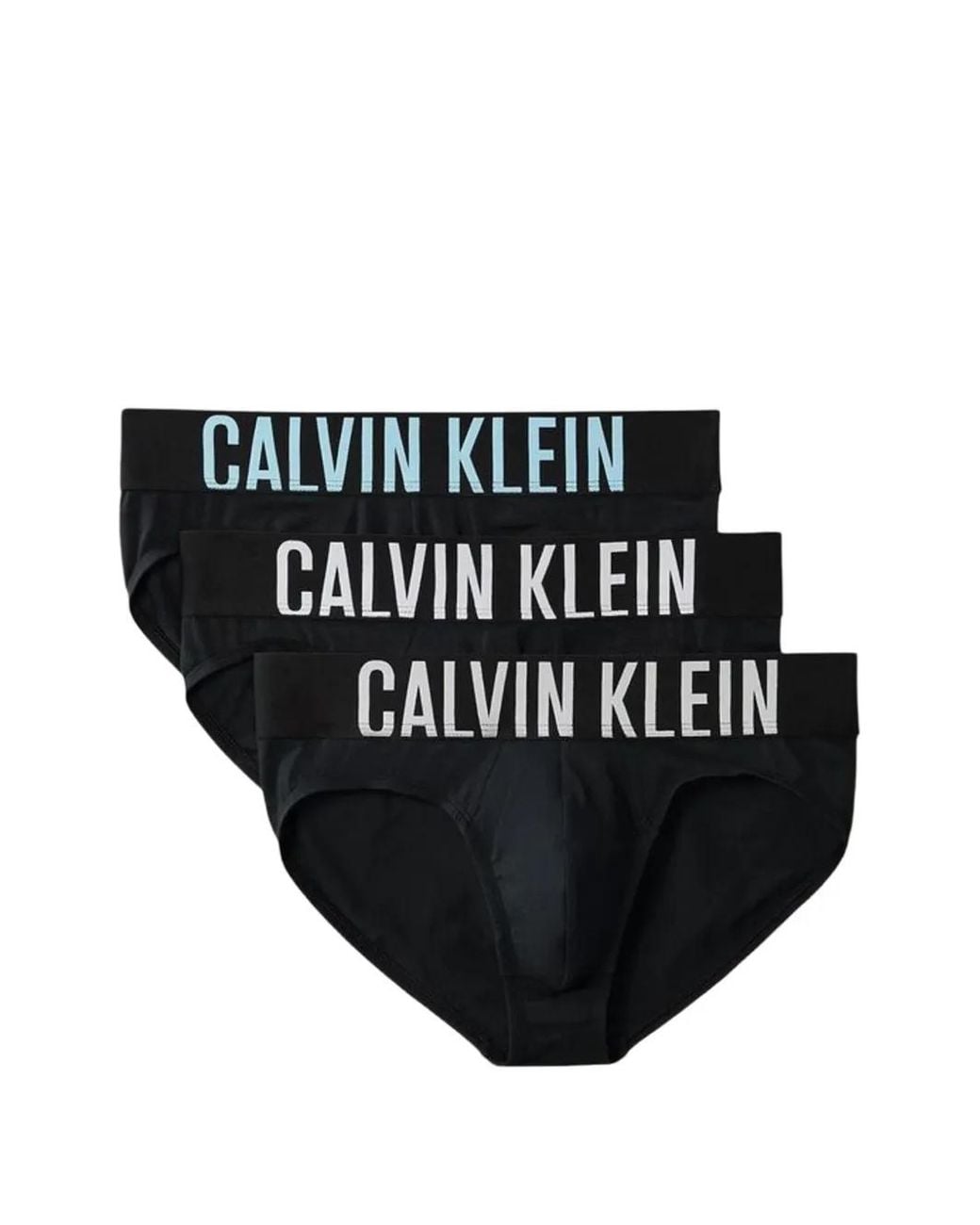 Calvin Klein Black Logo-Waistband Cotton Briefs (Set Of Three) for men