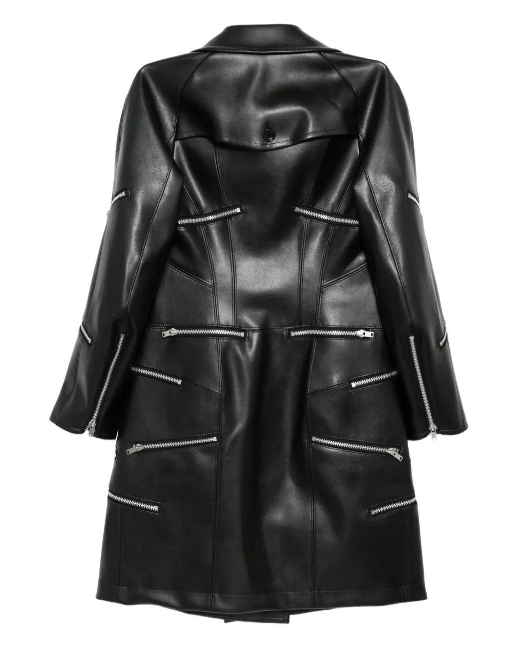 Junya Watanabe Black Double-Breasted Coat