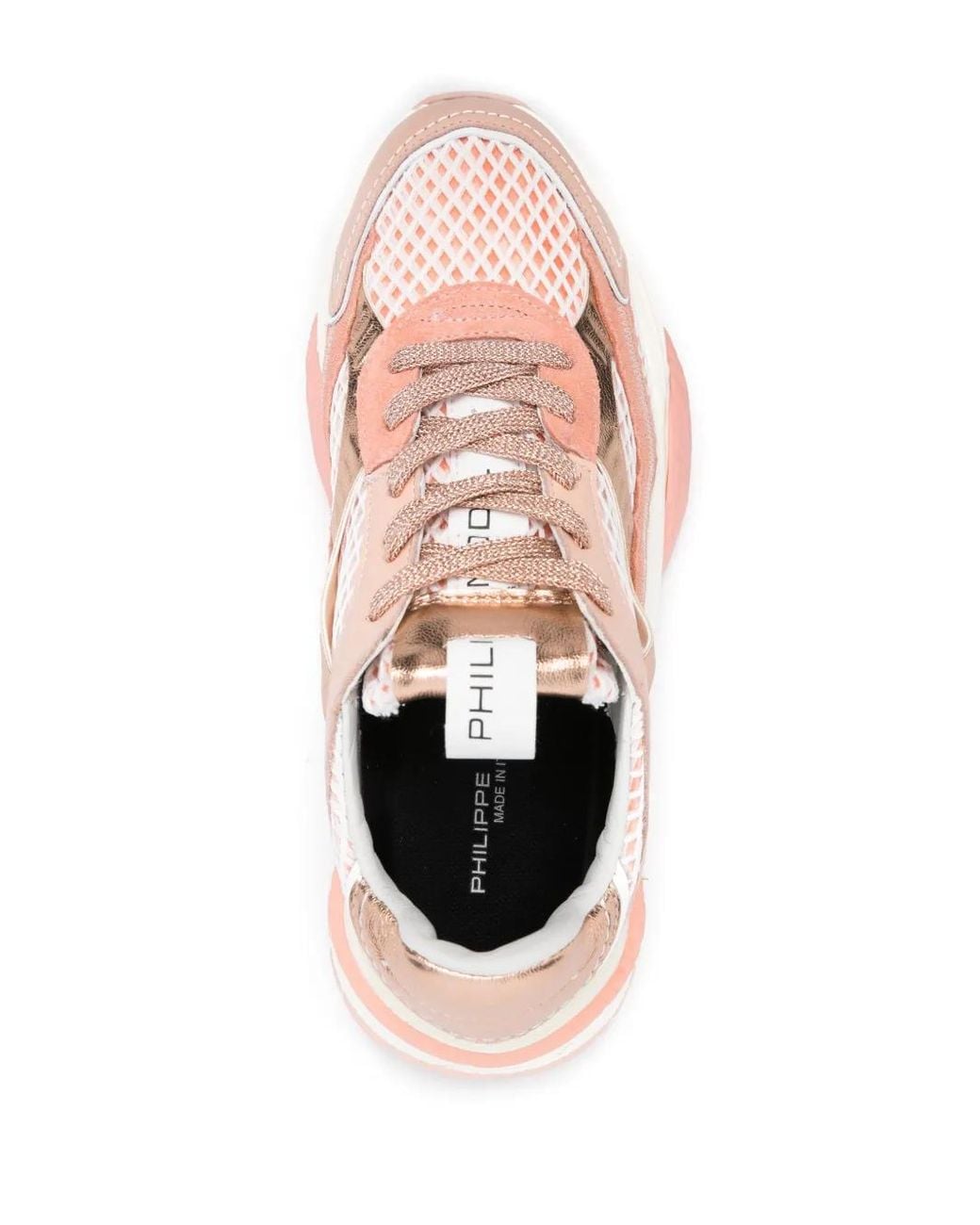 Baskets À Empiècements Philippe Model en coloris Pink