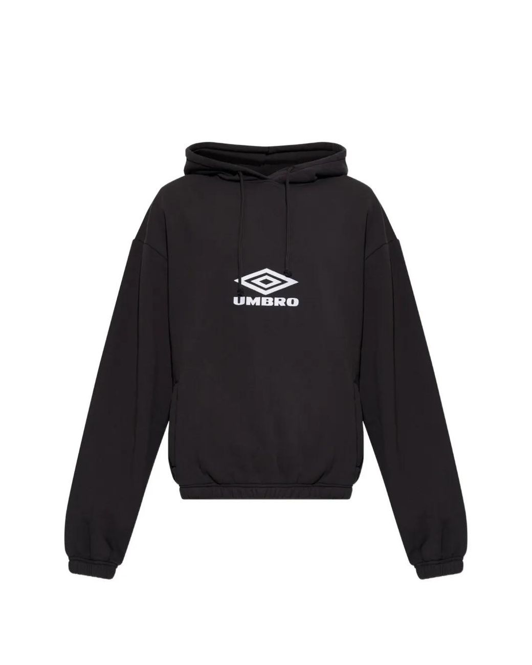 Umbro Black Logo-Print Drawstring Hoodie for men