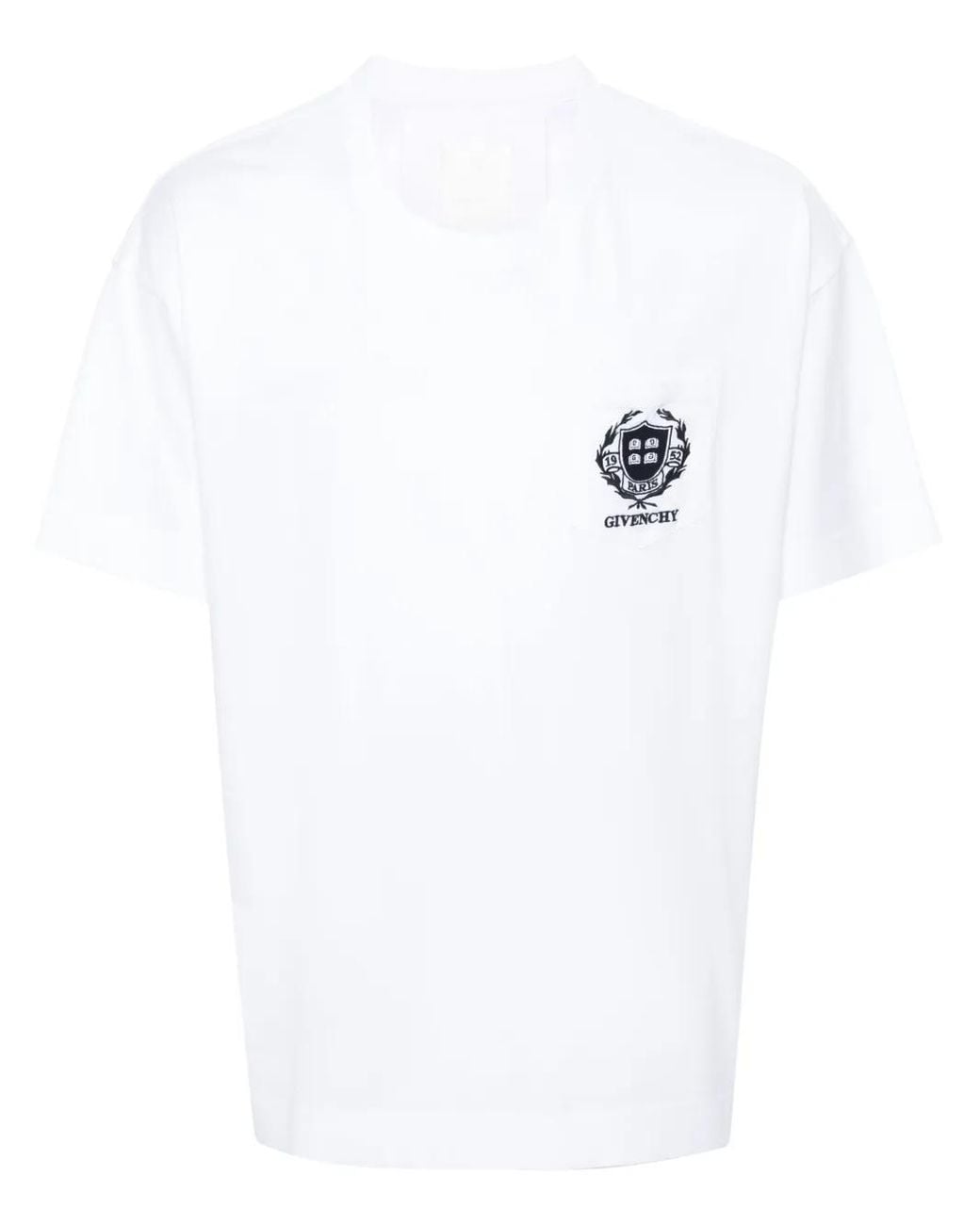 Givenchy White Crest T-Shirt for men