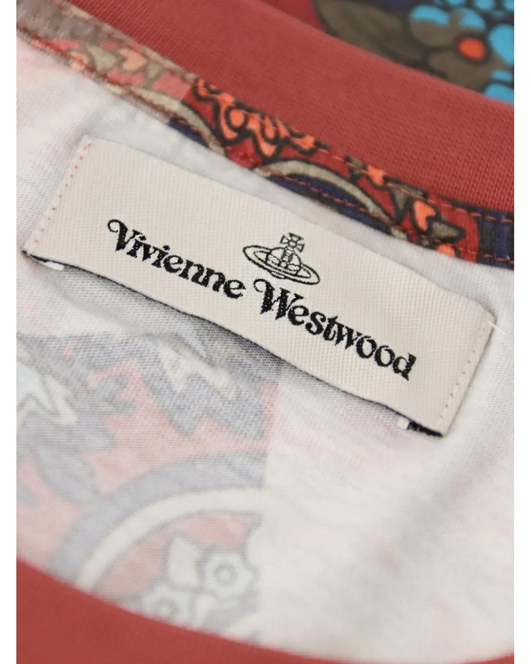 Vivienne Westwood White Floral-Print Oversized T-Shirt