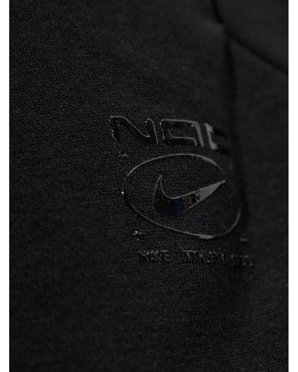 Nike Black Logo-Patch Drawstring Shorts for men
