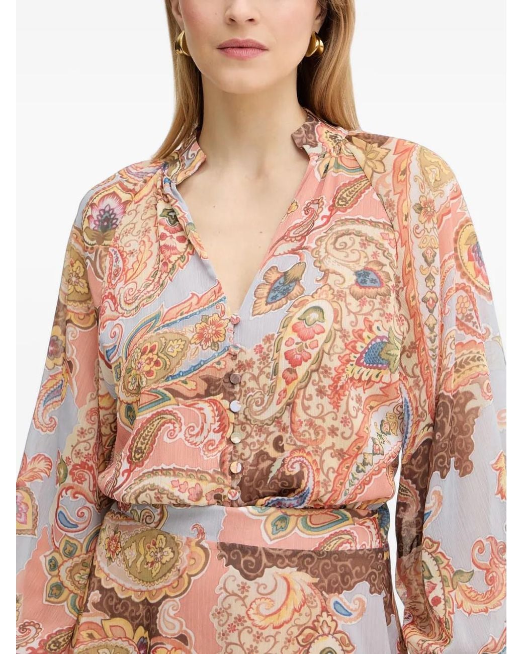 Guess Pink Paisley-Print Dress
