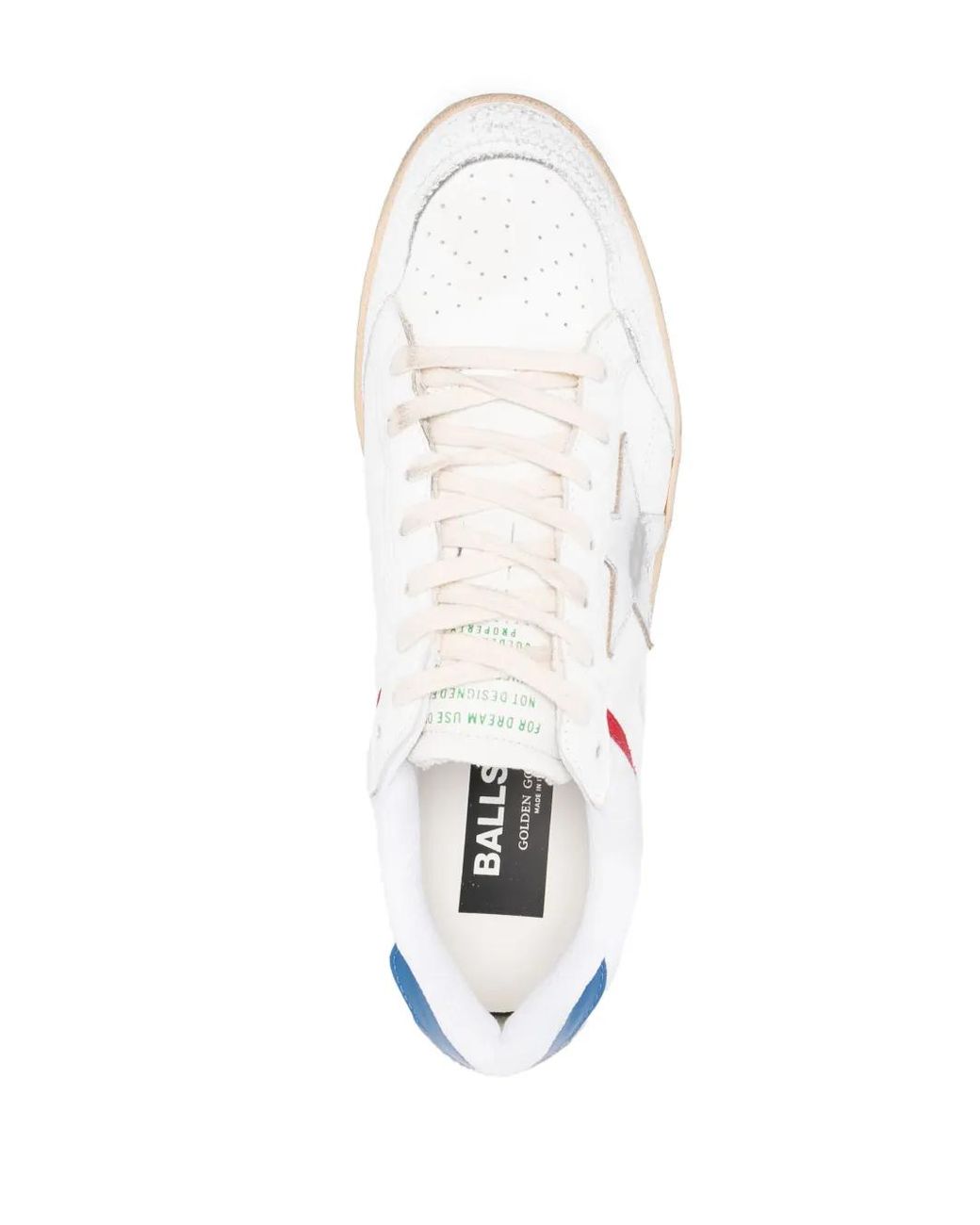 Golden Goose Deluxe Brand White Ball Star Leather Sneakers for men