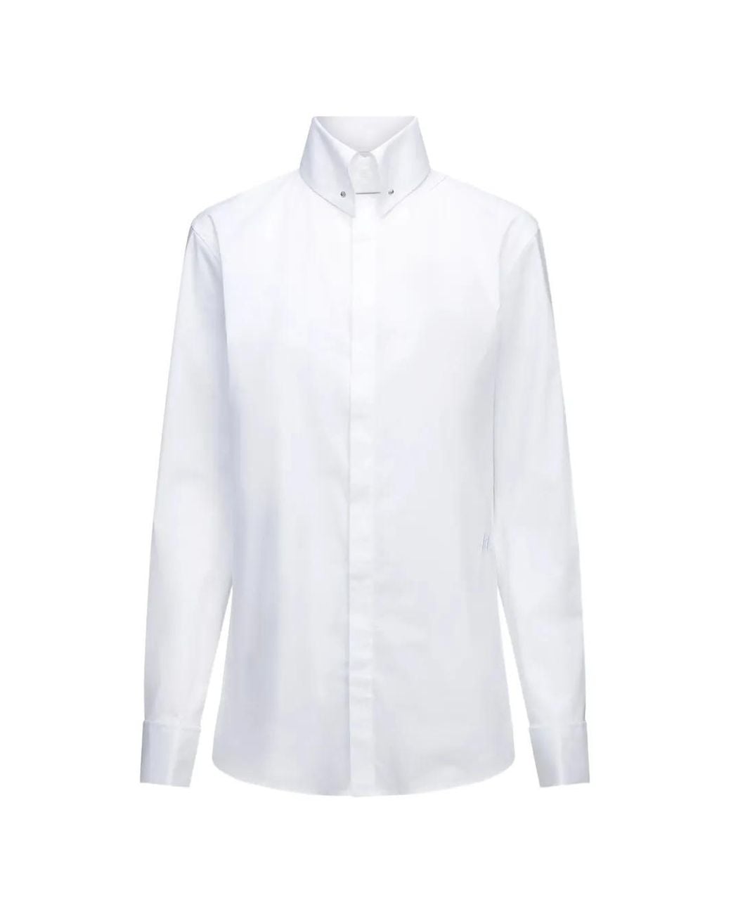 Karl Lagerfeld White Chemise À Barrette De Col for men