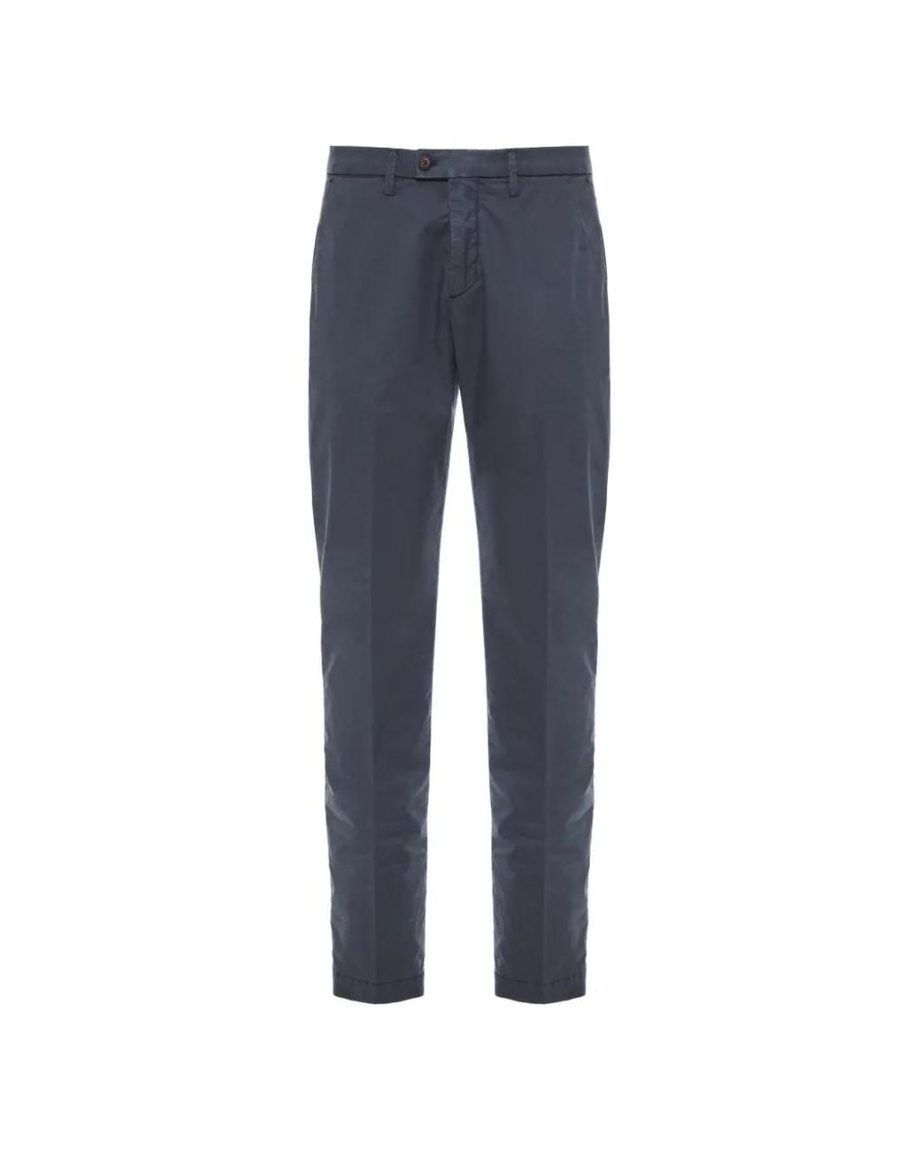 Corneliani Blue Pleated Trousers for men