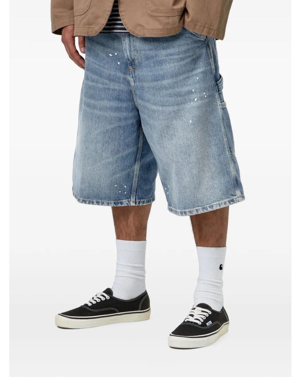 Carhartt Blue Og Single Knee Shorts for men