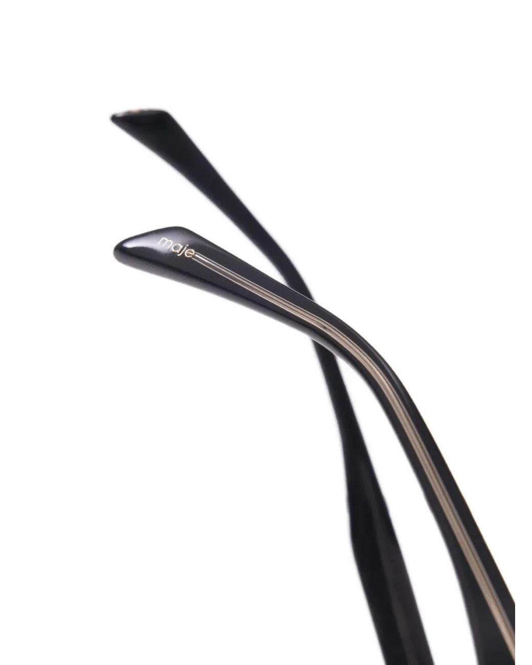 Maje Purple Pilot-Frame Sunglasses