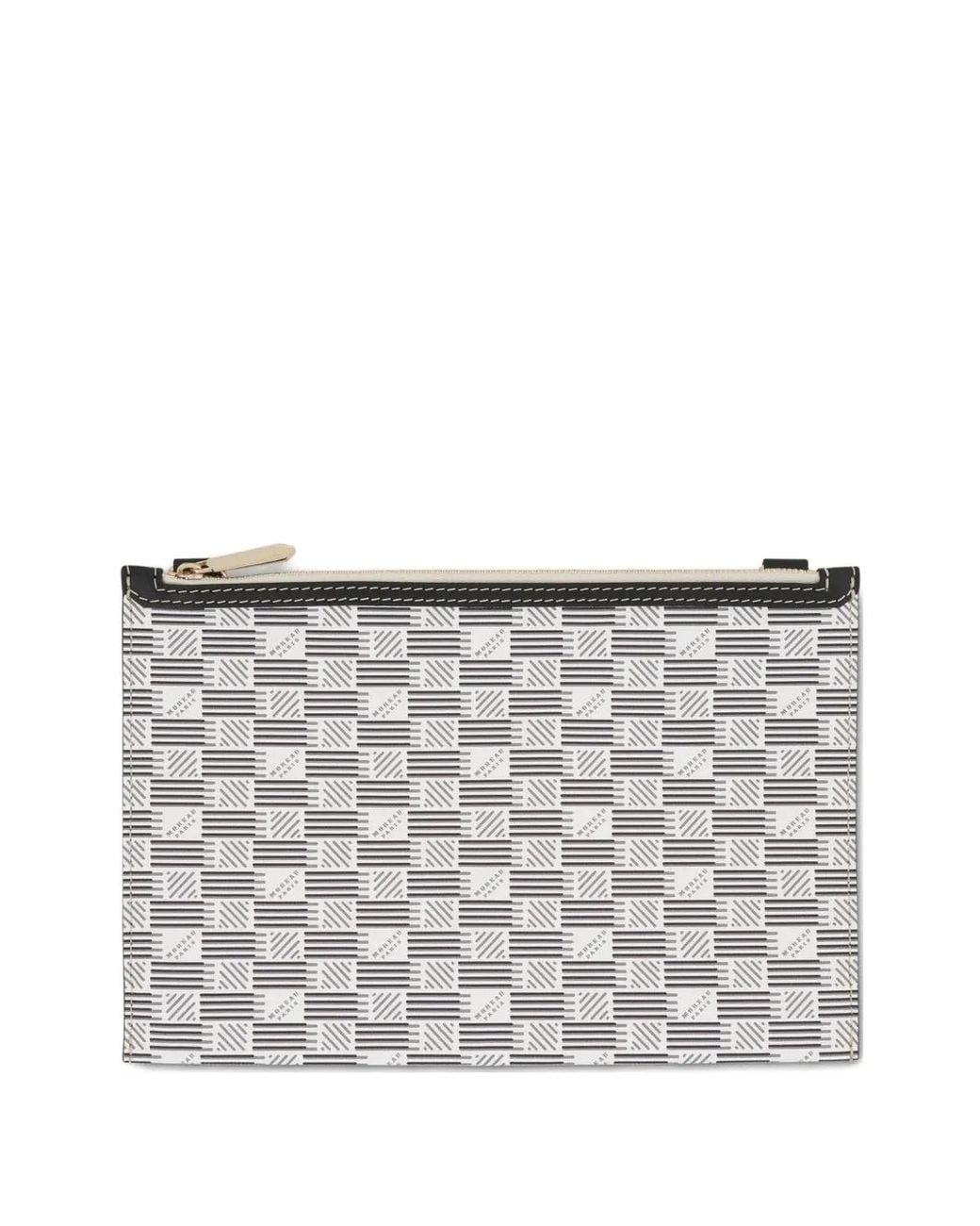 Moreau Gray Pm Saint Monogram-Pattern Pouch