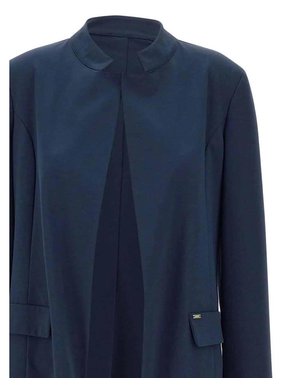 Kaos Blue Stretch-Cotton Blazer