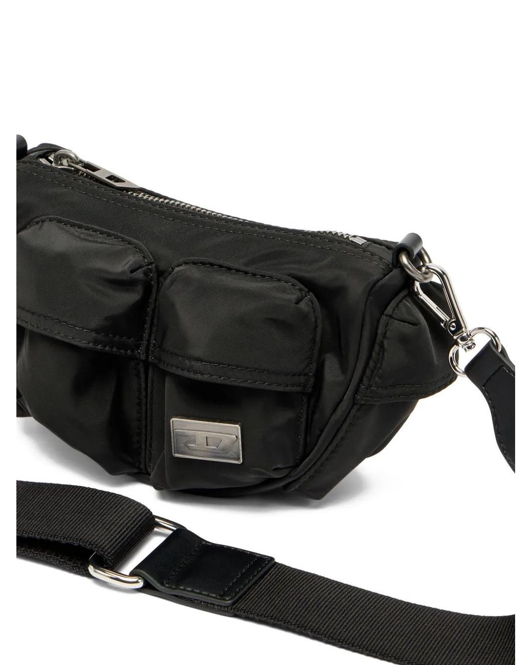 DIESEL Black Multi-Pkts Cross Body Bag