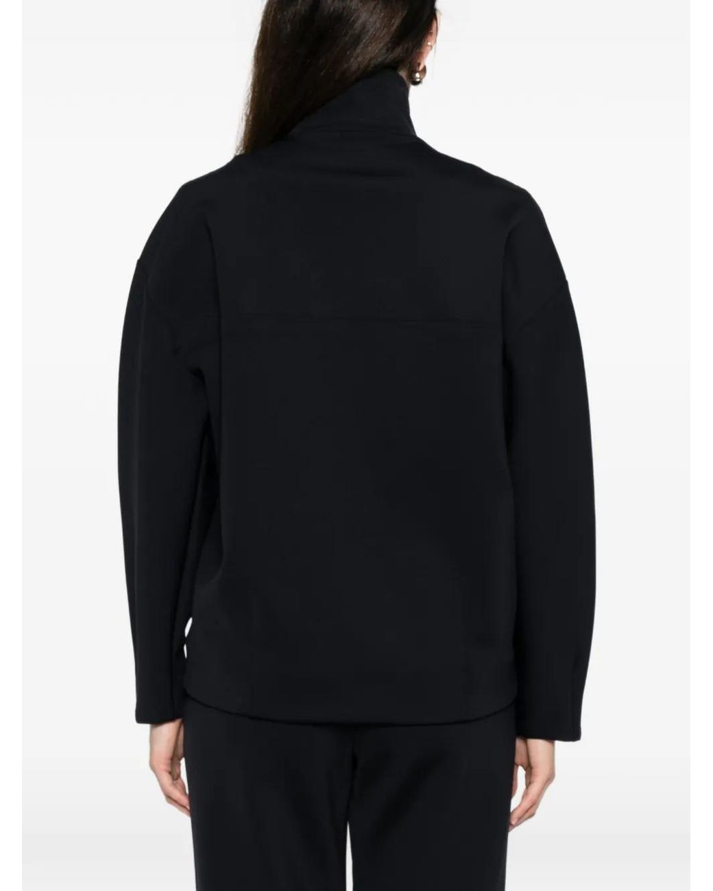 Max Mara Black Zip-Up Sweatshirt