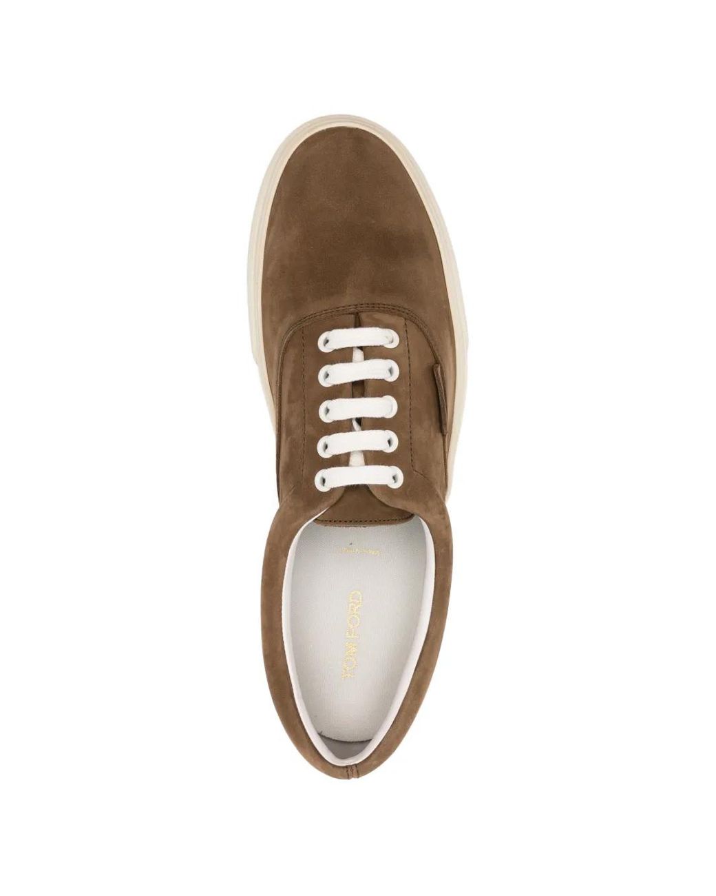 Tom Ford Sneakers Mit Logo in Brown für Herren