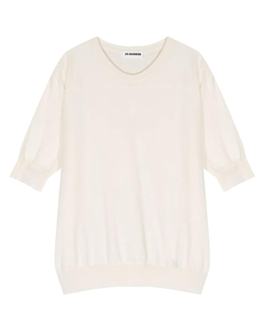 Jil Sander White Crew-neck T-shirt