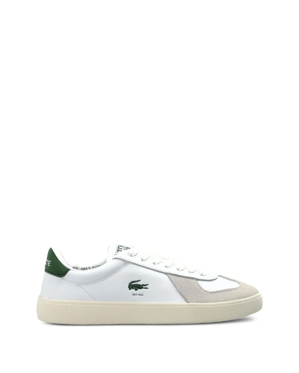 Lacoste White Baseshot Pro Low-Top Sneakers
