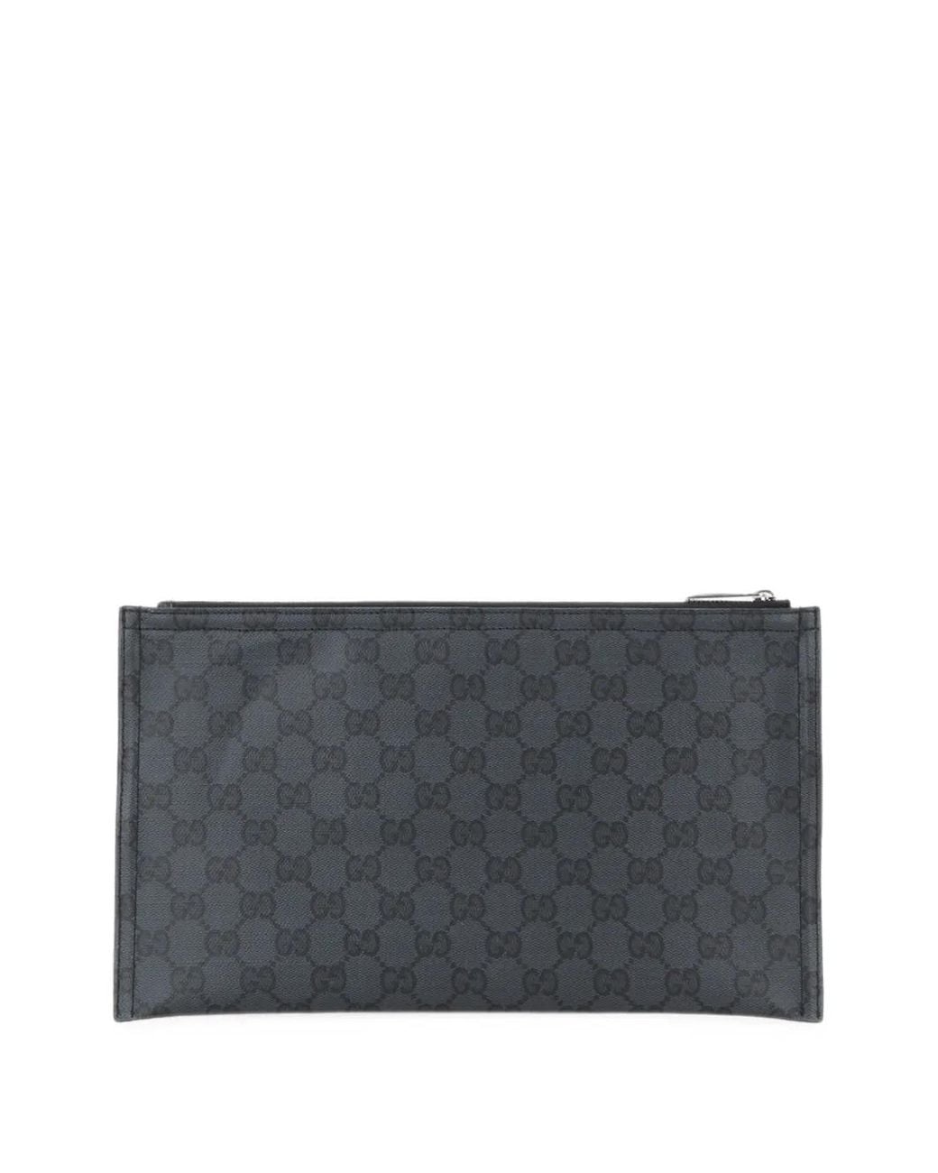 Gucci Gray Essence Classic Medium Pouch for men