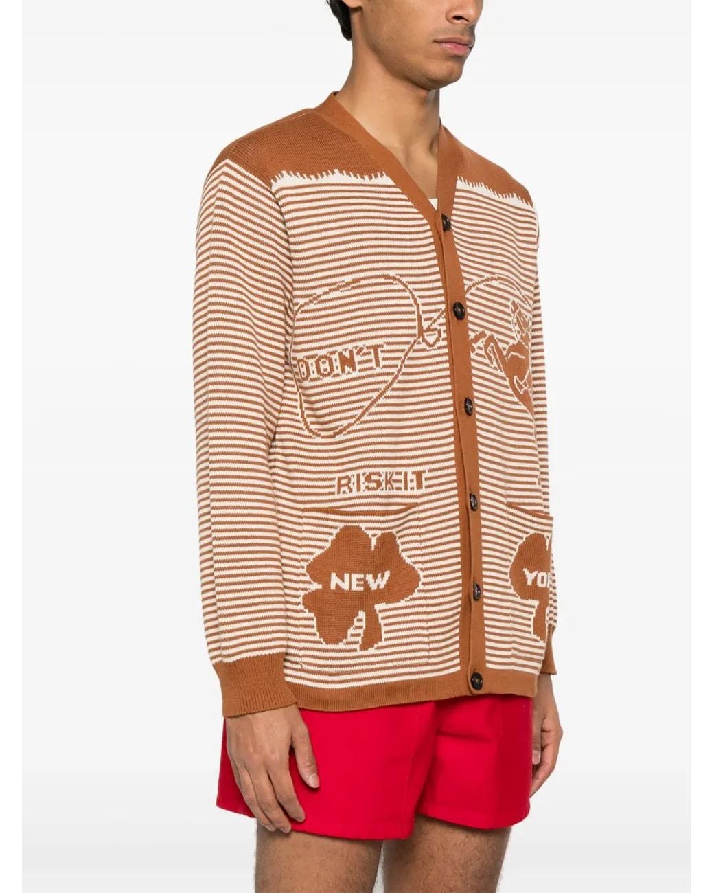 Bode Brown Buckaroo Cardigan for men