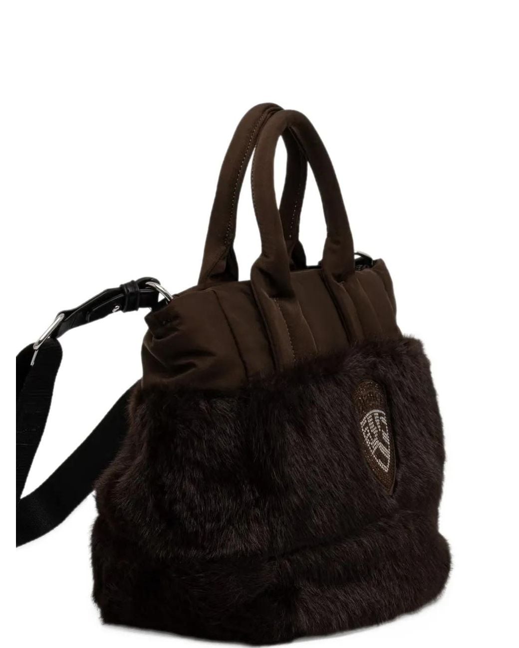 4 Cross Patch Blauer Logo-Patch Cross Body Bag in Black | Lyst