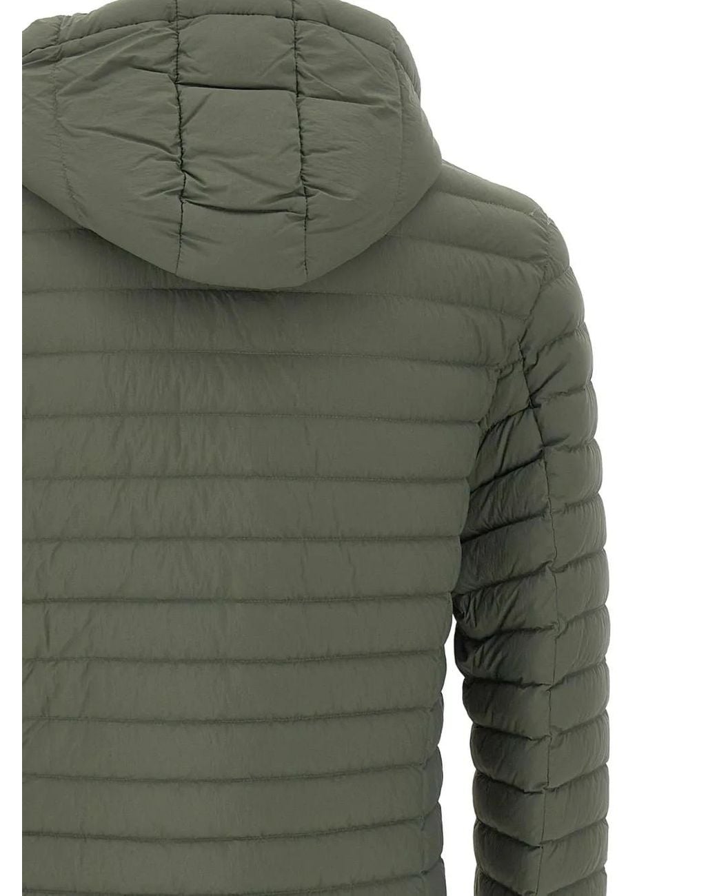 Colmar Green Hooded Horizontal-Quilted Down Jacket for men