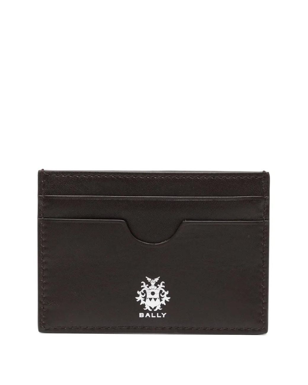 Bally Black Leather Cardholder for men