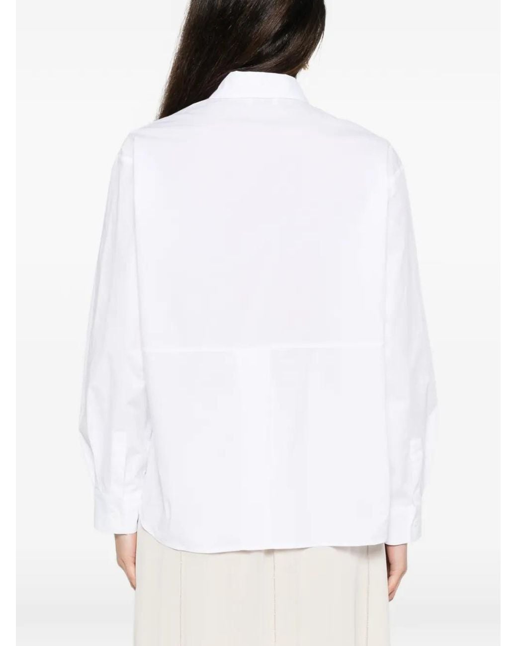 Peserico White Long-Sleeve Shirt