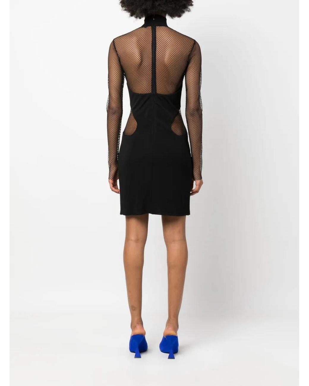 Tom Ford Black Illusion Mesh-panel Minidress