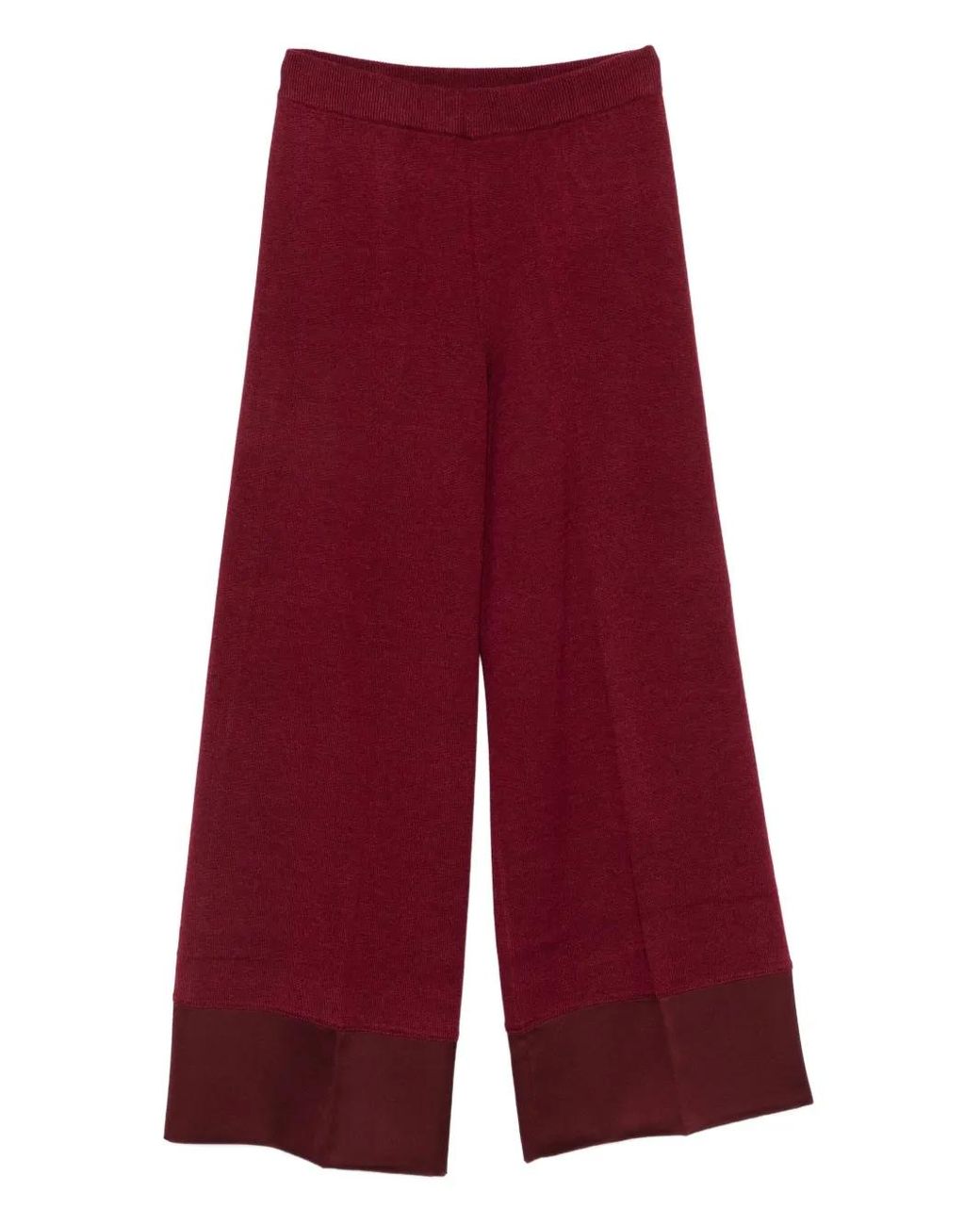 Twinset Red Block-Panel Trousers