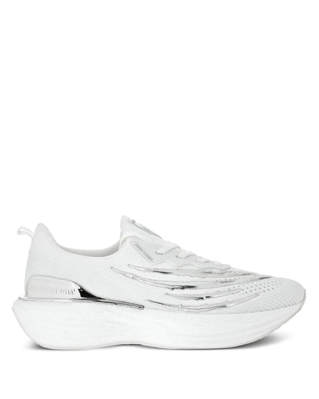 Philipp Plein White Iron Tiger Sneakers