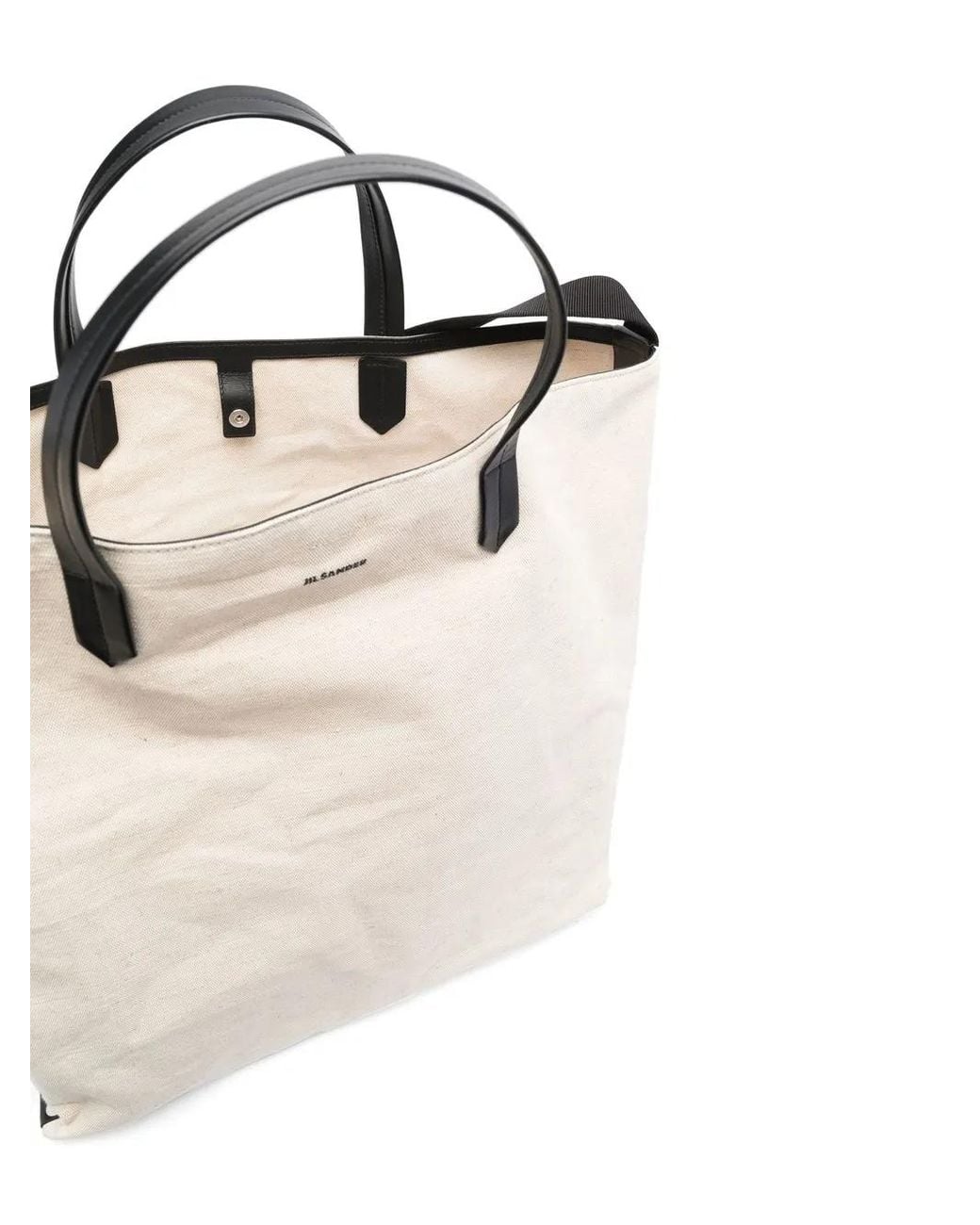 Jil Sander White Tape Medium Tote Bag for men