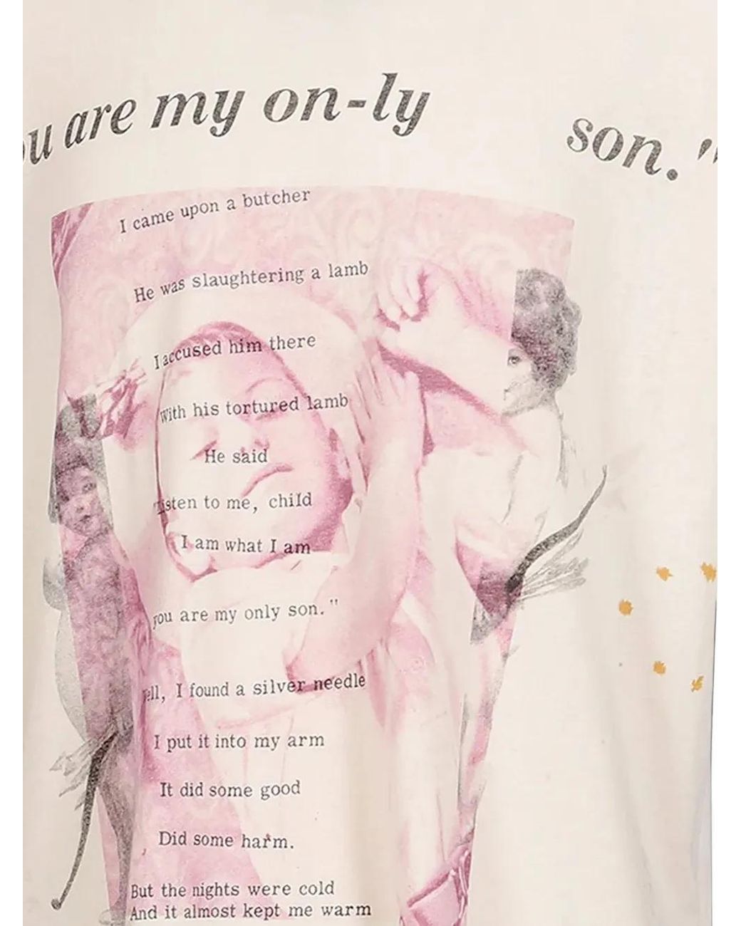 Enfants Riches Deprimes White Graphic-Print Distressed T-Shirt for men