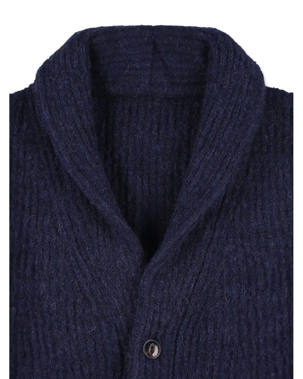 Fortela Blue Majes Shawl-Collar Cardigan for men