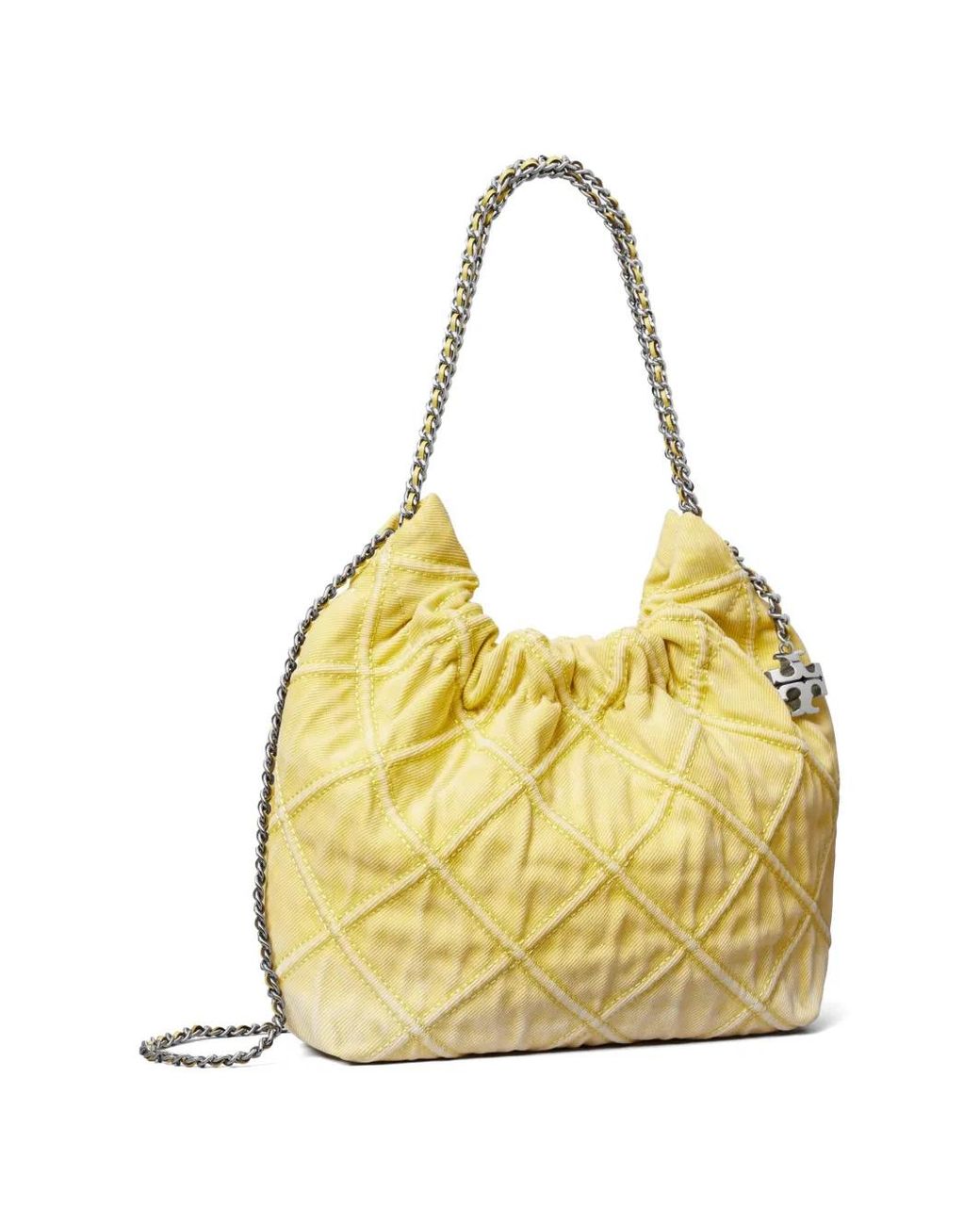 Tory Burch Fleming Soft Mini-Tas in het Metallic