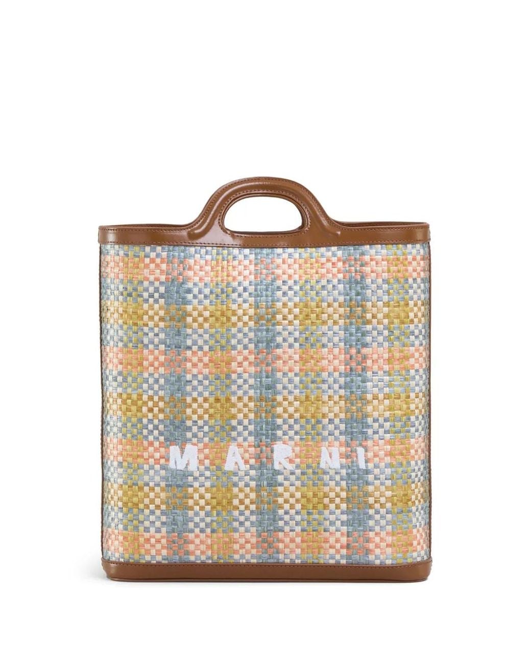 Marni Blue Gewebter Shopper