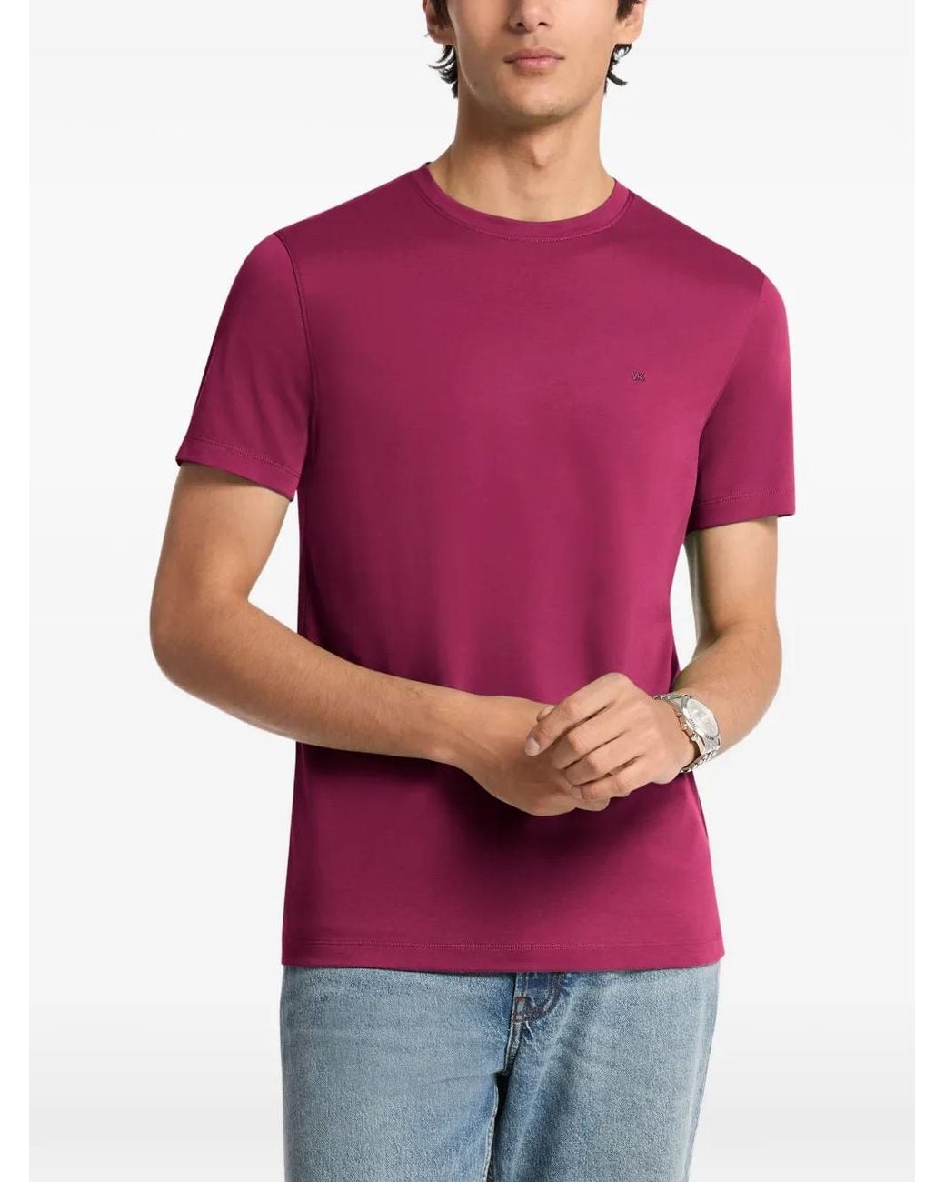 Michael Kors Red Crew T-Shirt for men