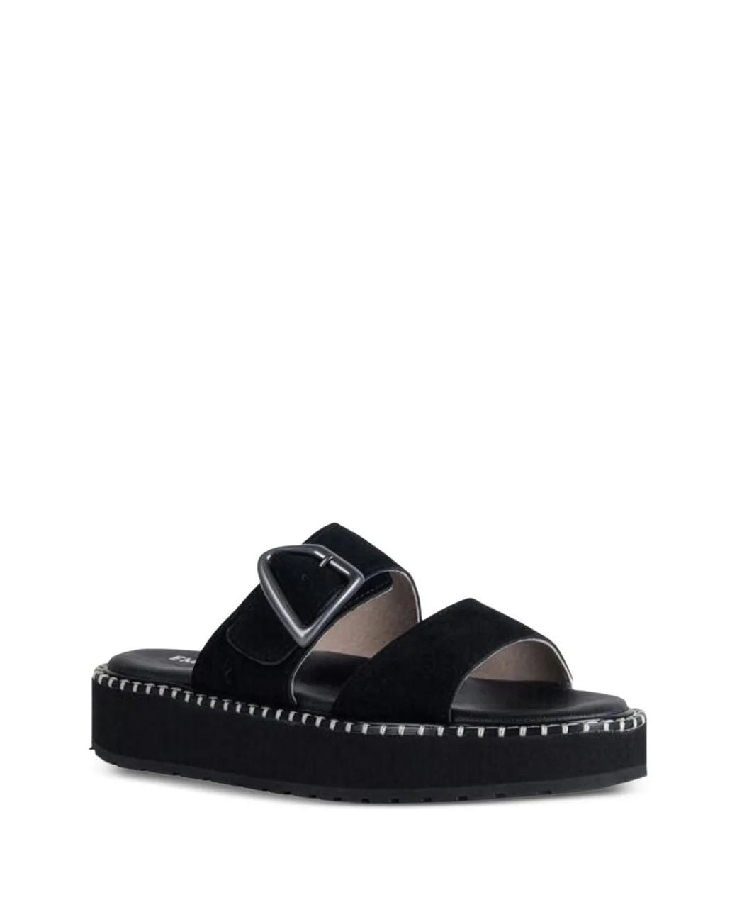 EMU Black Suede Slides