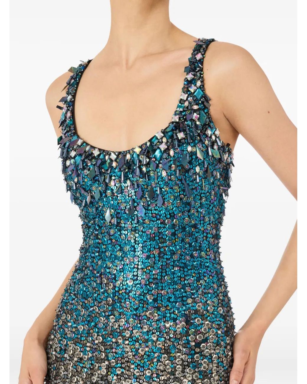 Jenny Packham Metallic Decora Gown