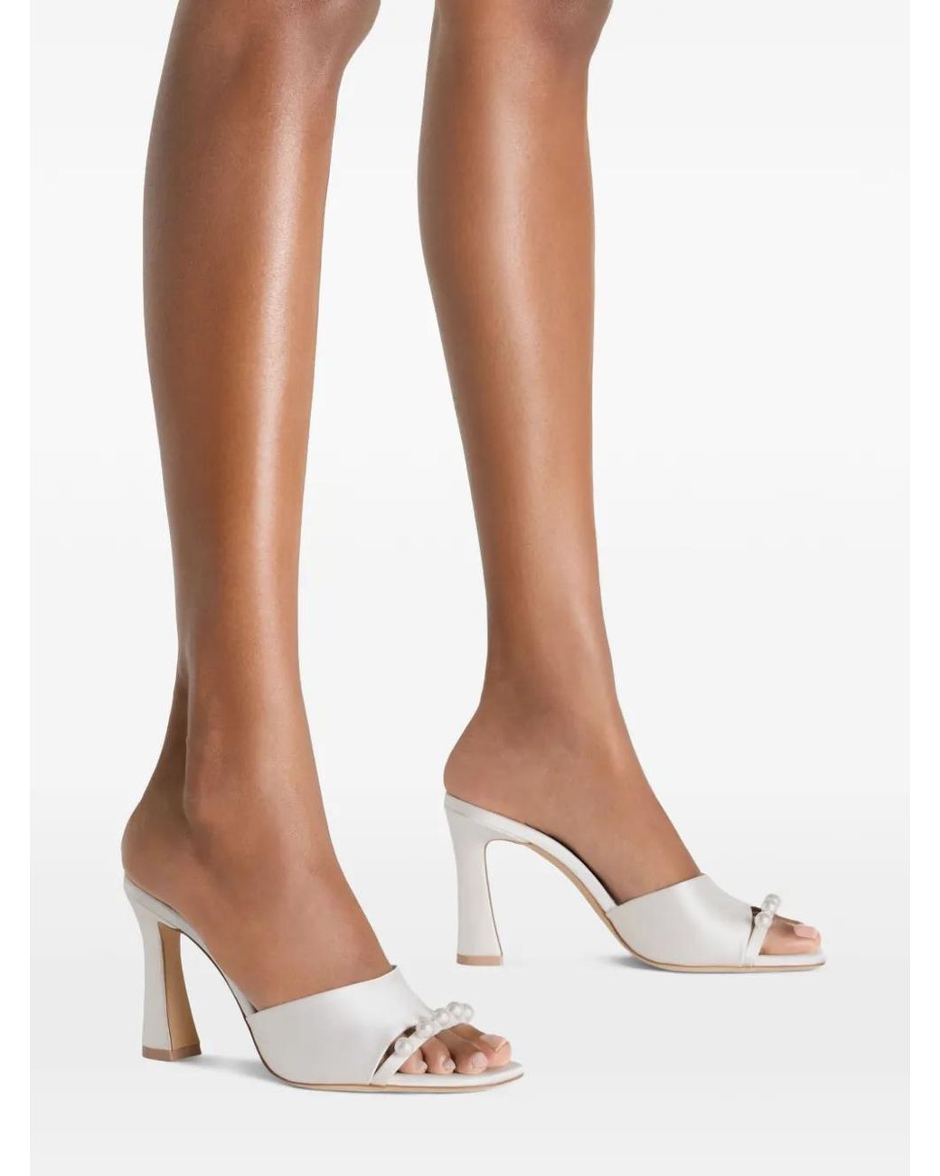 Malone Souliers White Roxanne Embellished Sandals
