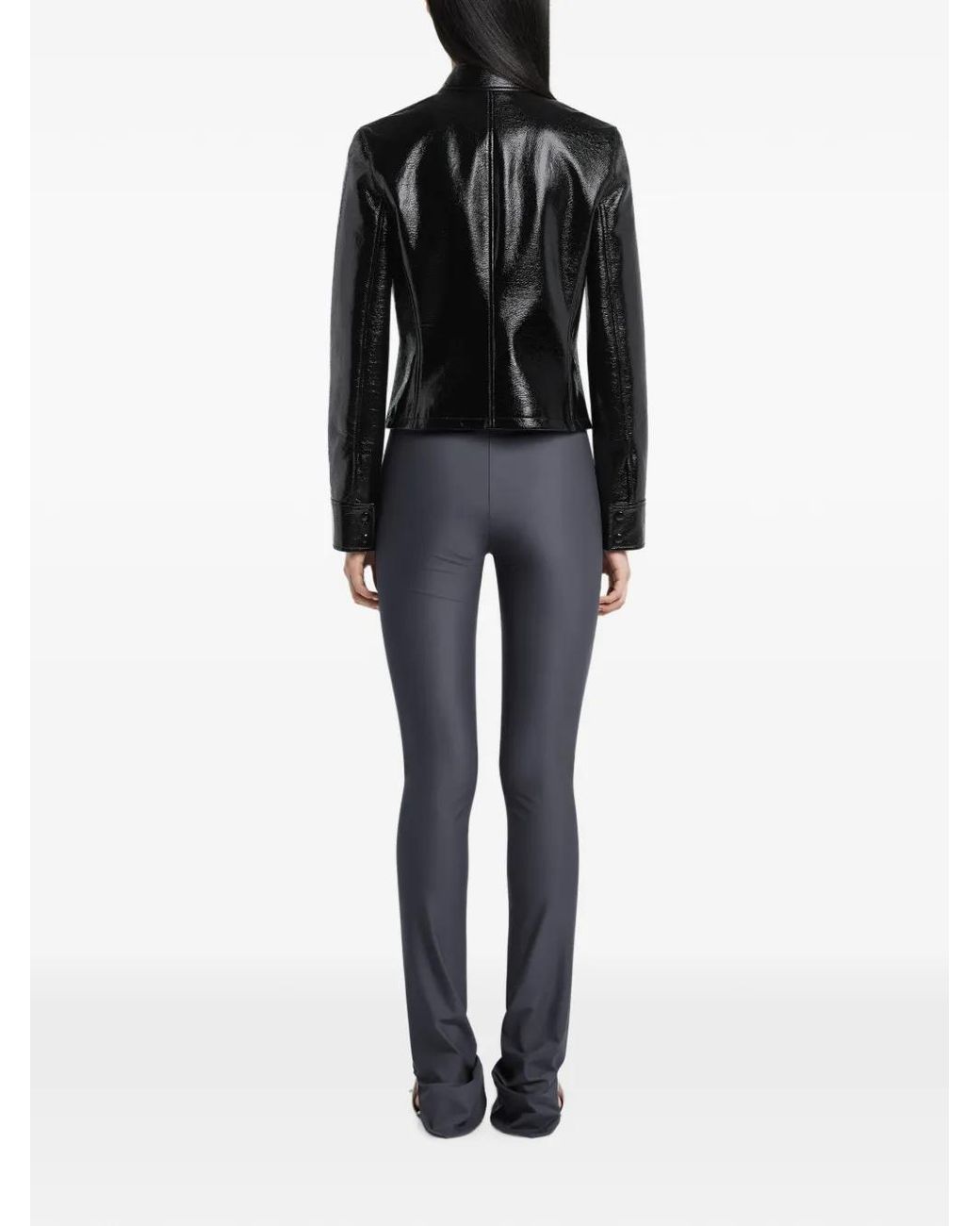 Courreges Black Courregès City Jacket With Embossed Logo