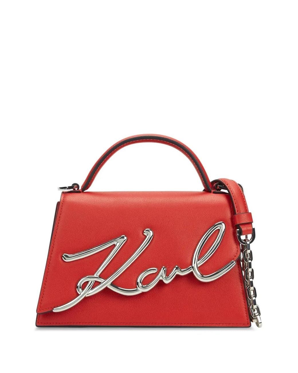 Karl Lagerfeld Red K/Signature Crossbody Bag