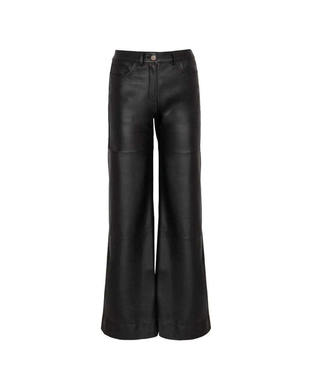 Raquel Diniz Black Beth Leather Trousers