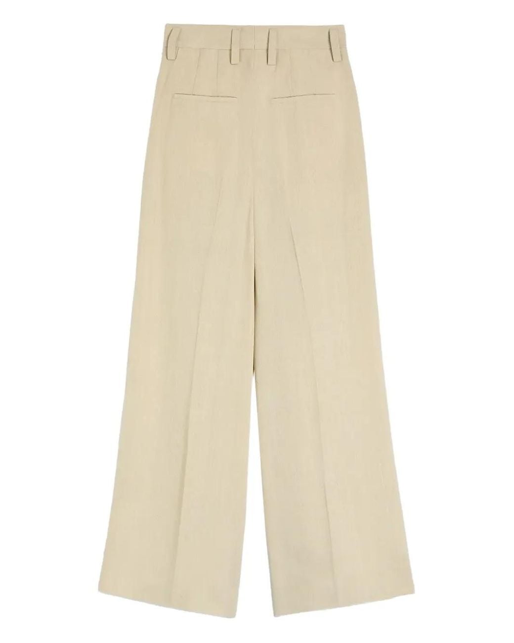 Jil Sander Natural Pleated Trousers