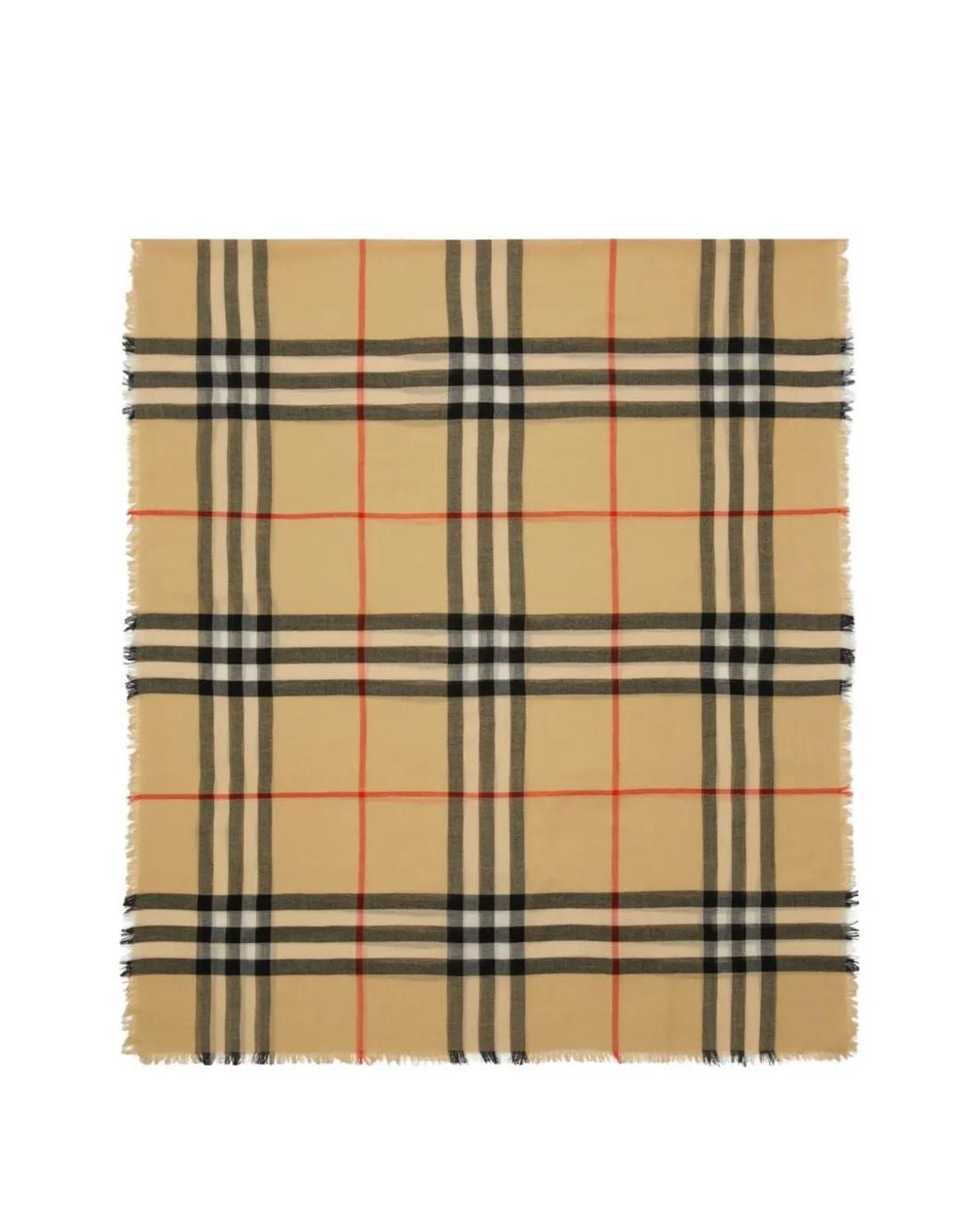 Burberry Metallic Lightweight Wool Scarf