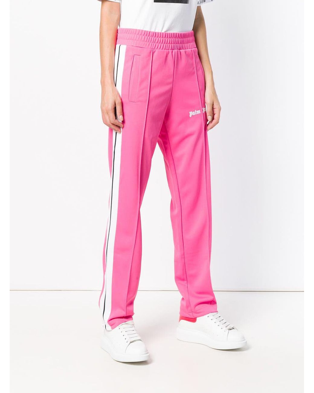 Palm Angels Logo Track Pants in Pink | Lyst