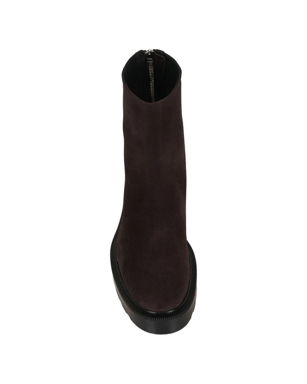 The Row Black Nobilis Suede Ankle Boots